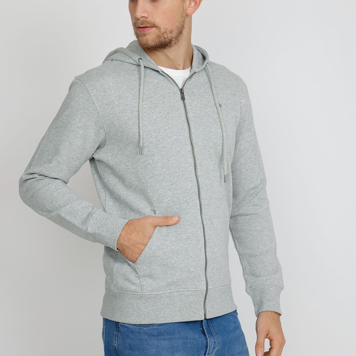 TRIAL - Polerón hombre Casual Slim Fit Waterloo Algodón Gris