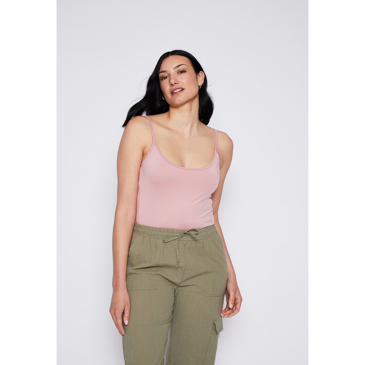 FAMILY SHOP - Polera Mujer Pabilo Basic Rosado Family Shop