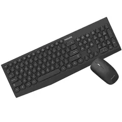 PHILIPS - Kit Mouse y Teclado Inalámbrico SPT6323 Wireless 2G - Negro