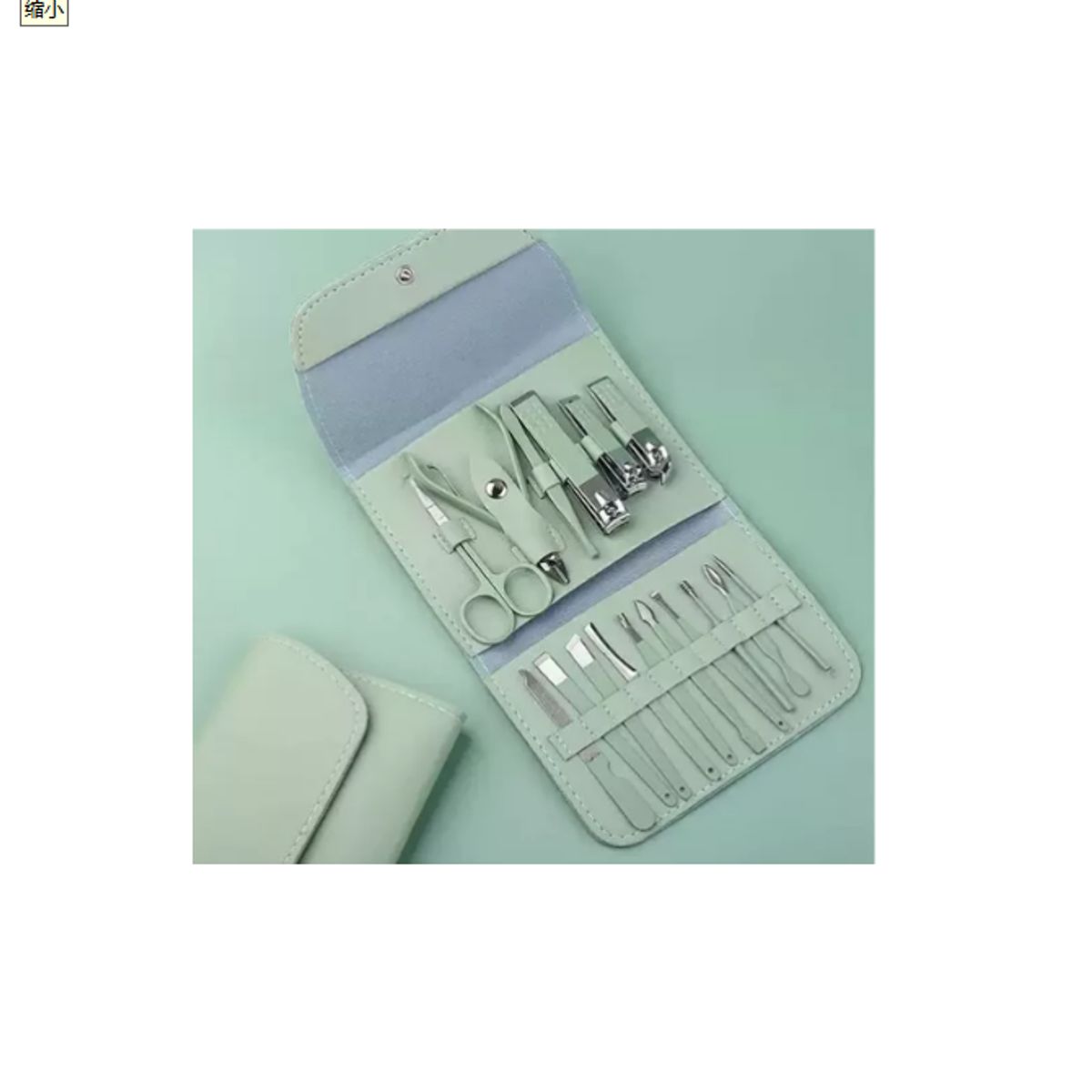 GENERICO - Set para Manicure Cortauñas cuticula 16 Unid