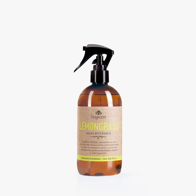 BIO - AROMATIZANTE DE AMBIENTES ALMA BOTANICA  LEMONGRASS 330 ML C/GATILLO