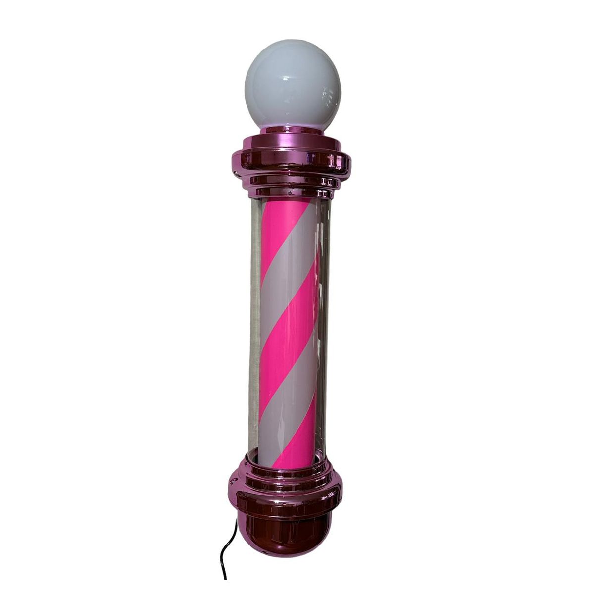 GENERICO - Poler de Barberia Iluminado Rosa grande 80cm