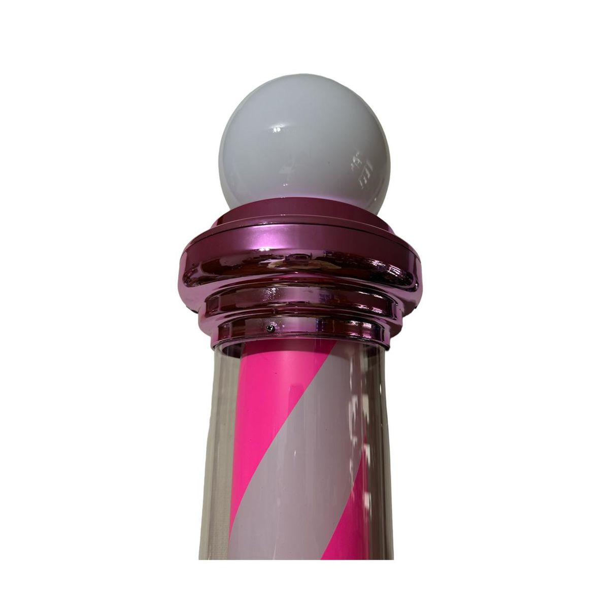 GENERICO - Poler de Barberia Iluminado Rosa grande 80cm