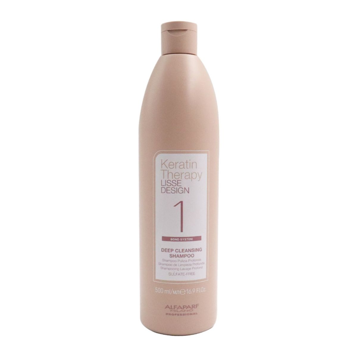 ALFAPARF MILANO - SHAMPOO ANTI-RESIDUOS LIMPIEZA PROFUNDA KERATIN THERAPY LISSE DESING ALFAPARF 500 ML.