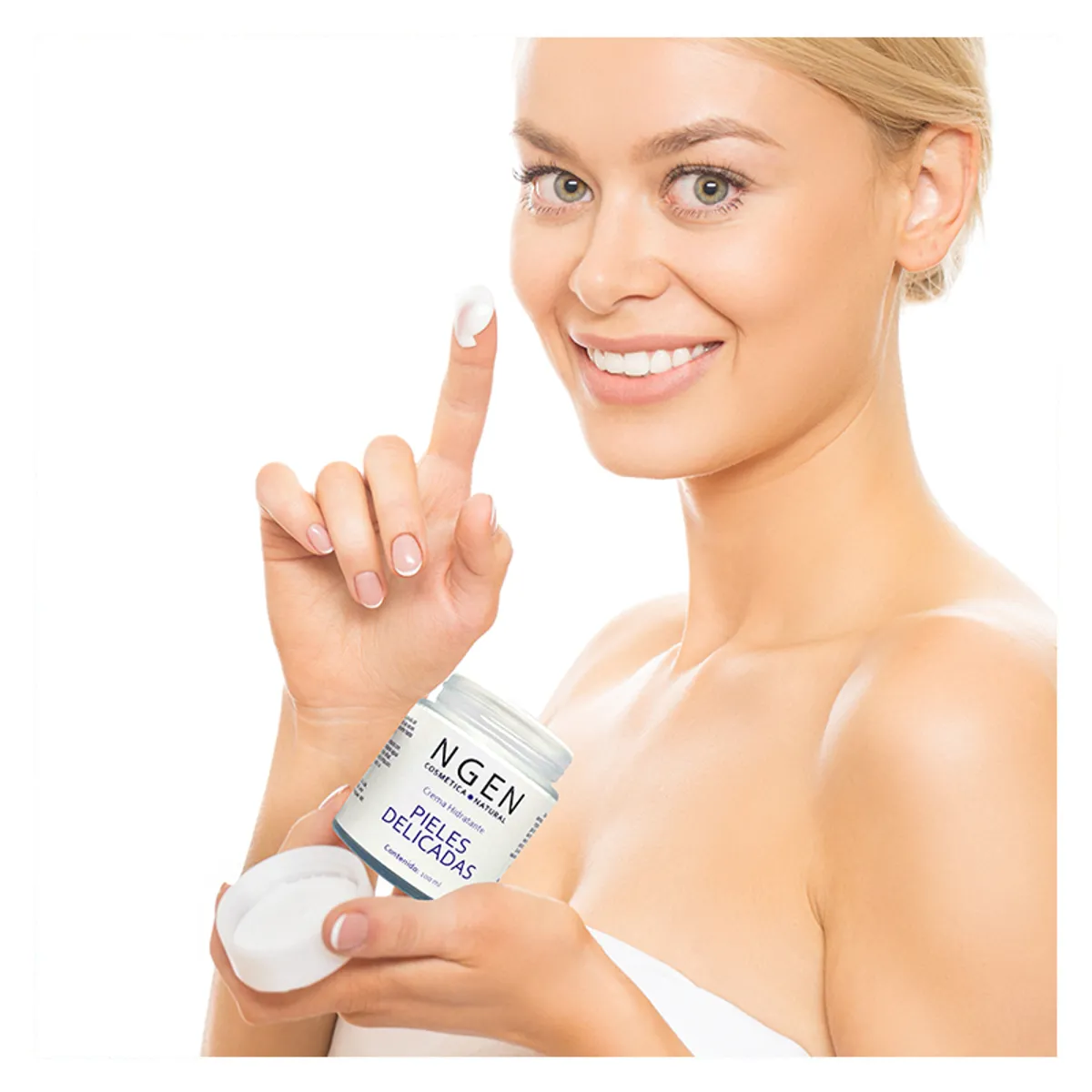 COSMETICA NATURAL NGEN - Tratamiento Antirojez - Crema - Agua de Rosas - Aceite de bambú