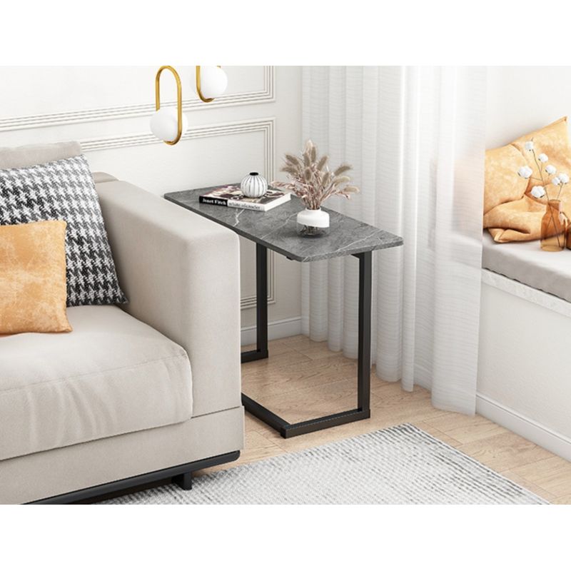 HOMER DESIGN - Mesa De Centro Rectangulo De Fierro Living Vanguardia blanco dorado