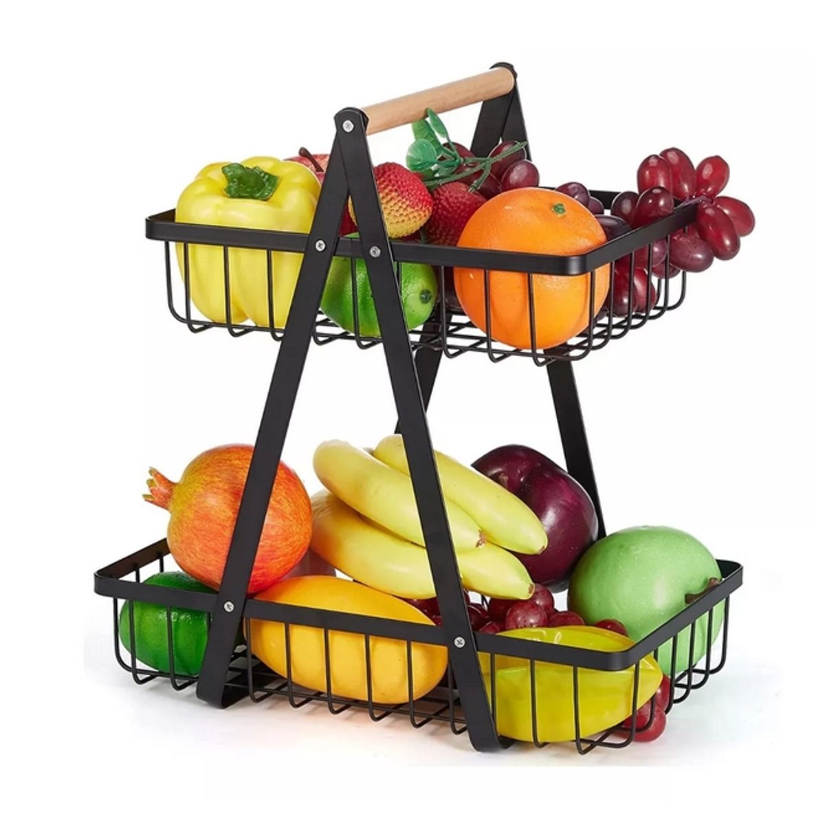 GENERICO - Estante Verdulero 2 Niveles Organizador Metal Multiuso Cocina