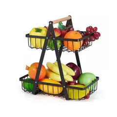 GENERICO - Estante Verdulero 2 Niveles Organizador Metal Multiuso Cocina