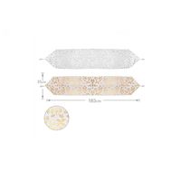 Camino De Mesa Para Navidad Diseño Dorado Variados