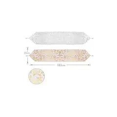 GENERICO - Camino De Mesa Para Navidad Diseño Dorado Variados