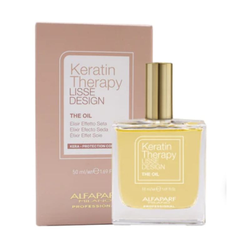 ALFAPARF MILANO - ACEITE CAPILAR THE OIL KERATIN THERAPY LISSE DESING ALFAPARF 50 ML..-