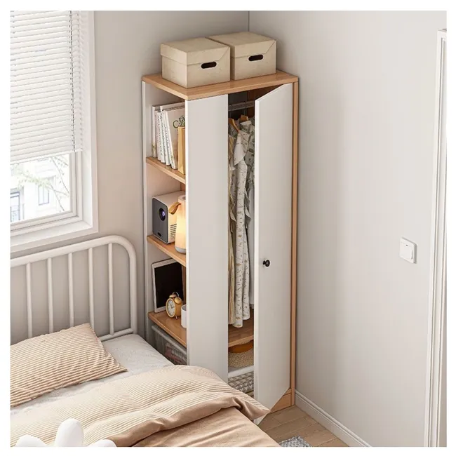 HOMER DESIGN - Closet Esquinero Armario Estante Organizador De Ropa 180cm