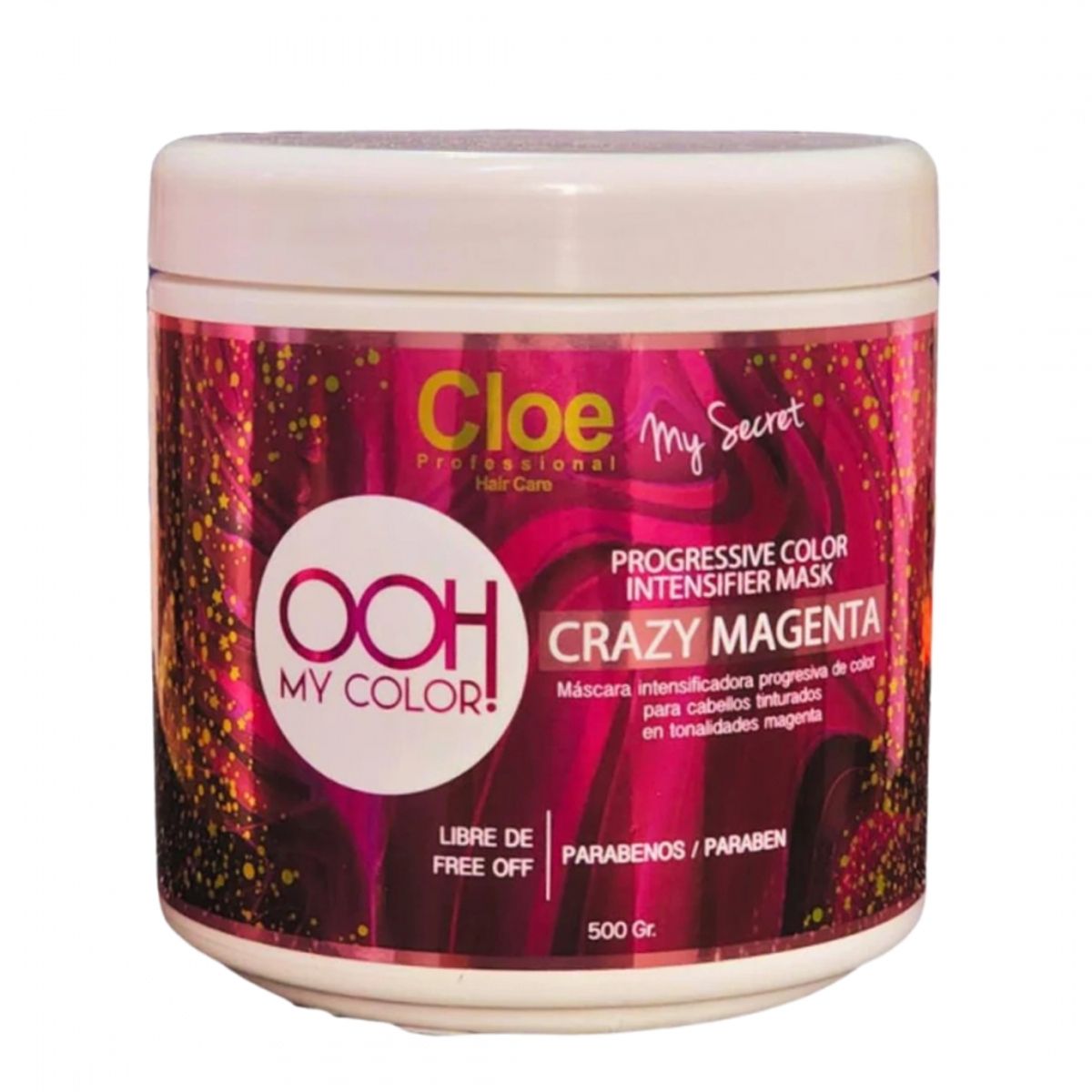 GENERICO - MASCARA OOH MY COLOR CRAZY MAGENTA 500ML CLOE