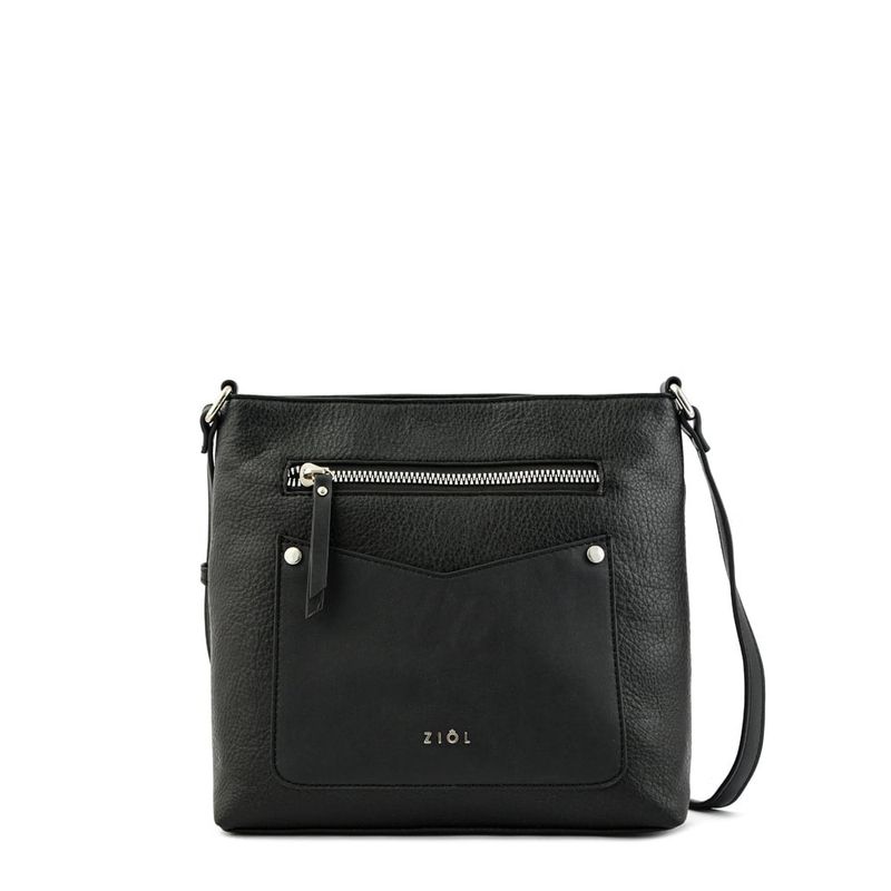 ZIOL - Cartera bandolera mediana saray negro