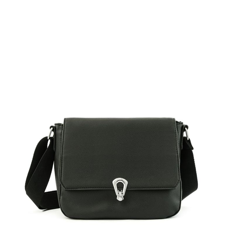 ZIOL - Cartera bandolera con tapa mediana dalal negro