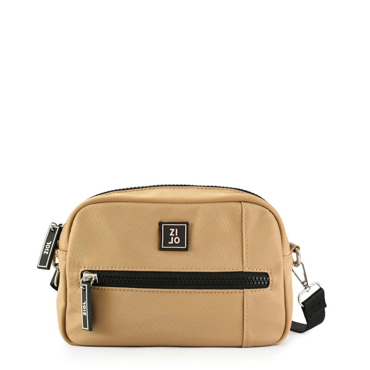 ZIOL - Cartera bandolera amaina mediana beige