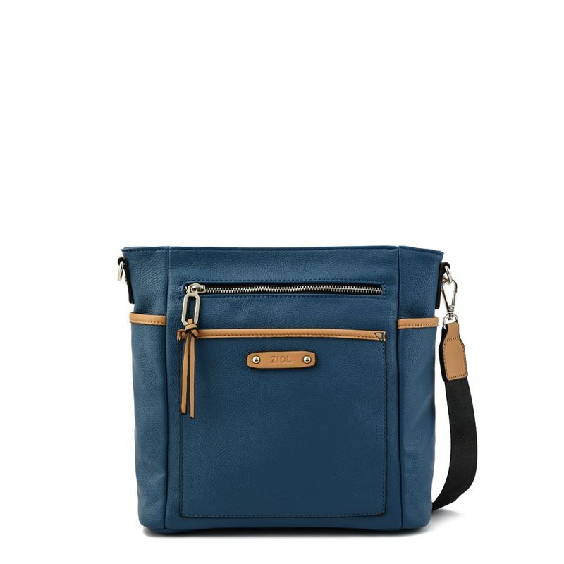 ZIOL - Cartera bandolera pequeña lima azul