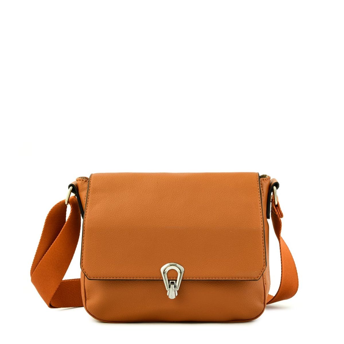 ZIOL - Cartera bandolera con tapa mediana dalal café