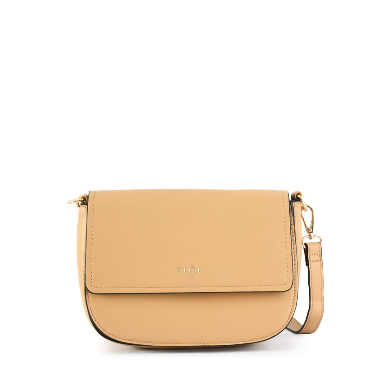 ZIOL - Cartera bandolera caliope pequeña beige oscuro