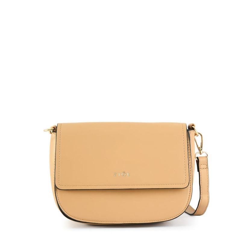ZIOL - Cartera bandolera pequeña caliope beige oscuro