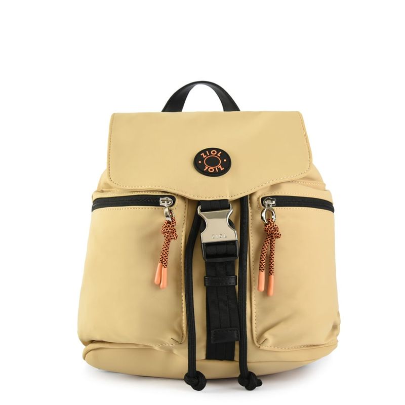 ZIOL - Mochila con tapa mediana elvas beige oscuro