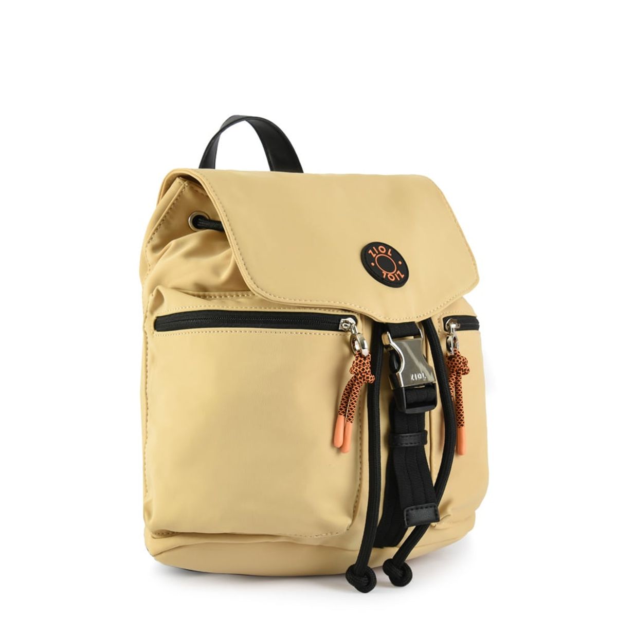 ZIOL - Mochila con tapa elvas mediana beige oscuro