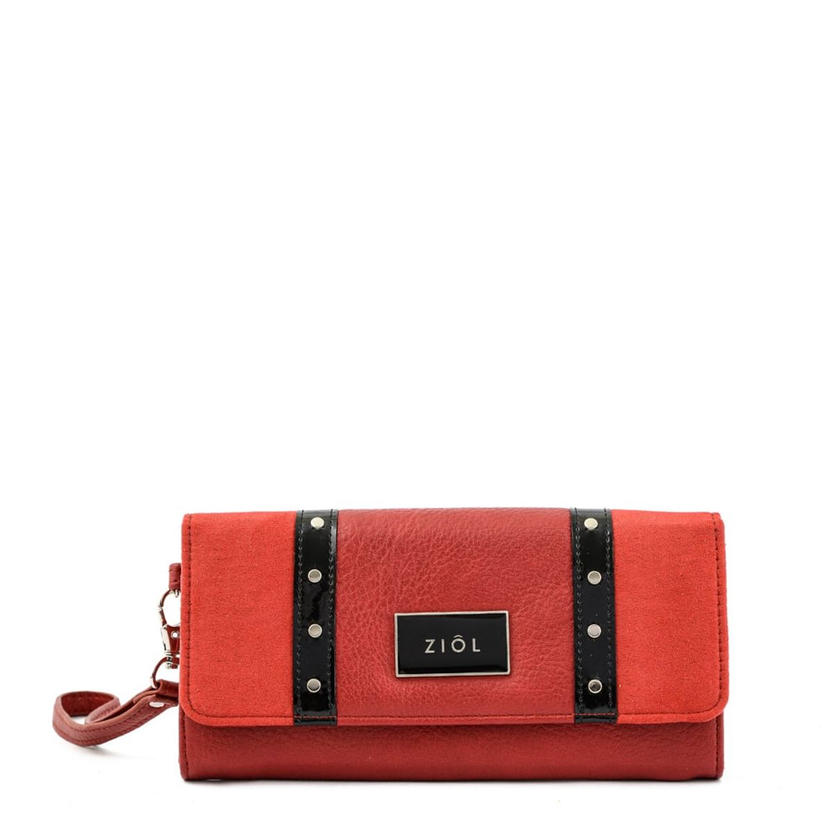 ZIOL - Billetera grande martuni rojo oscuro