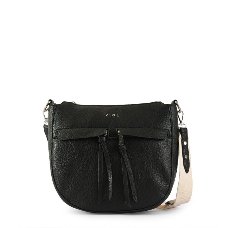 ZIOL - Cartera bandolera mediana edita negro