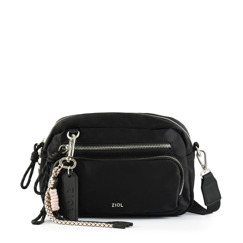 ZIOL - Cartera bandolera pequeña perlina negro