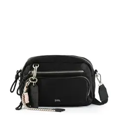 ZIOL - Cartera bandolera pequeña perlina negro