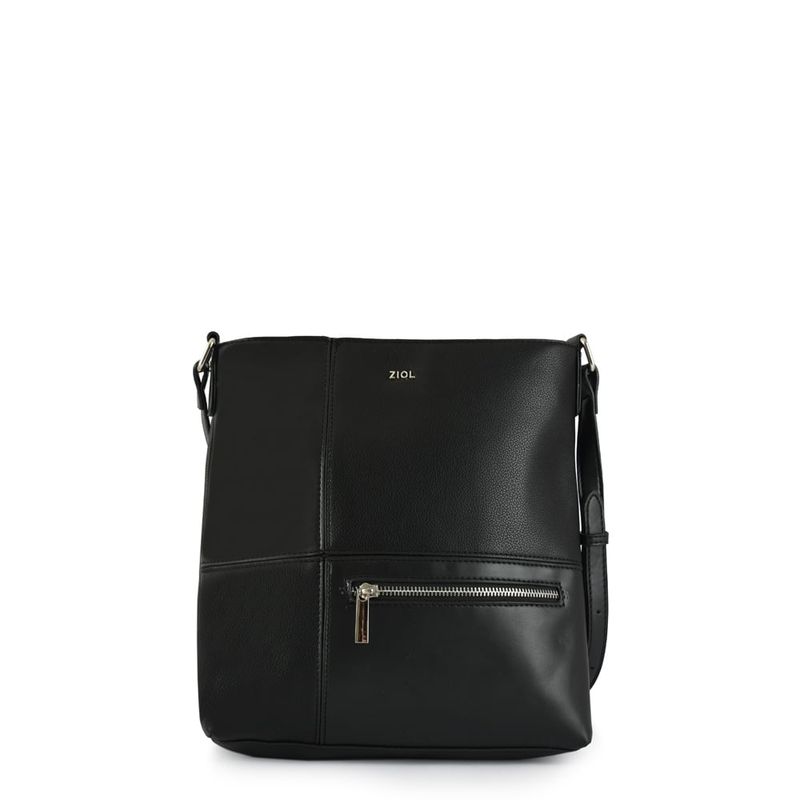ZIOL - Cartera bandolera mediana lupe negro