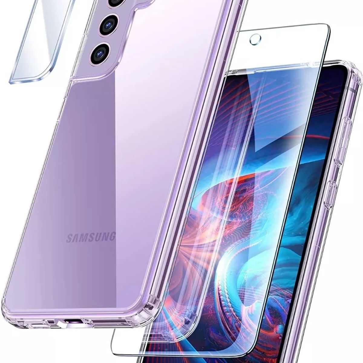 GENERICO - Carcasa Silicona Samsung S21 Fe  Vidrio Cámara Y Pantalla