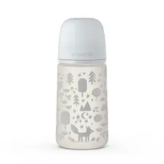 SUAVINEX - MAMADERA 270 ML FISIOLOGICA SILICONA FOX GRIS