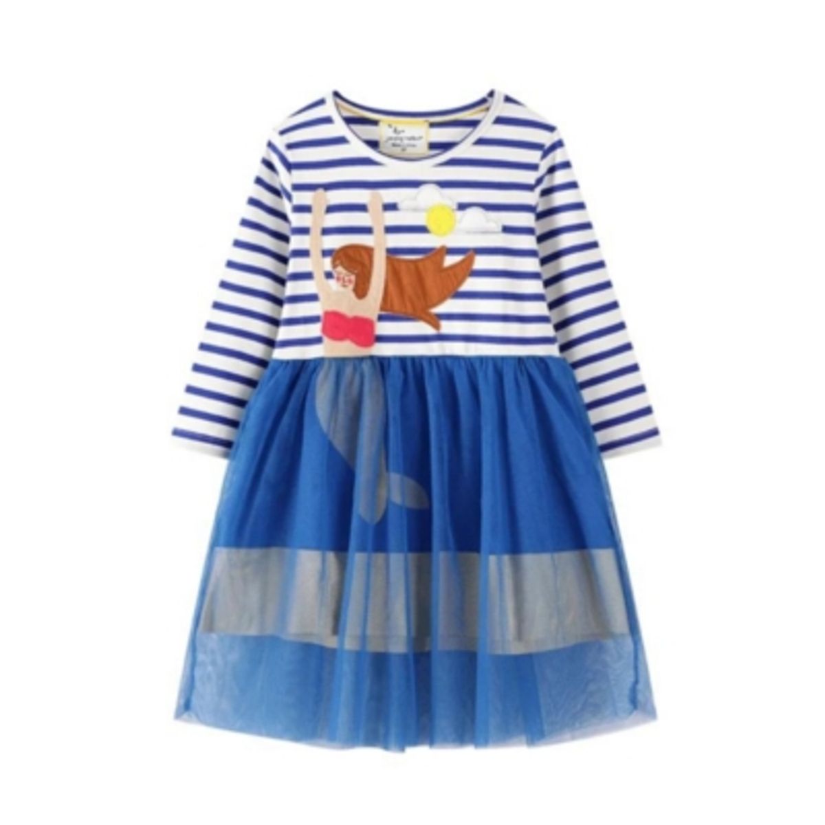 JUMP KIDS - Vestido Manga Larga y Tul Jump Kids