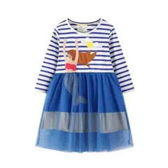 JUMP KIDS - Vestido Manga Larga y Tul