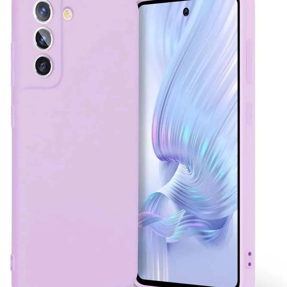 OEM - Carcasa Silicona Slim Aterciopelada Para Samsung S21 Fe VIOLETA