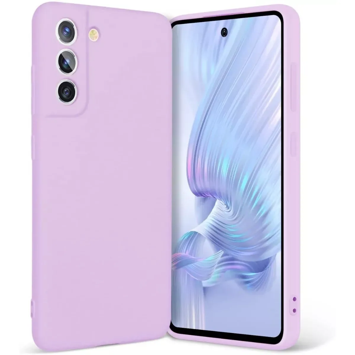 OEM - Carcasa Silicona Slim Aterciopelada Para Samsung S21 Fe VIOLETA