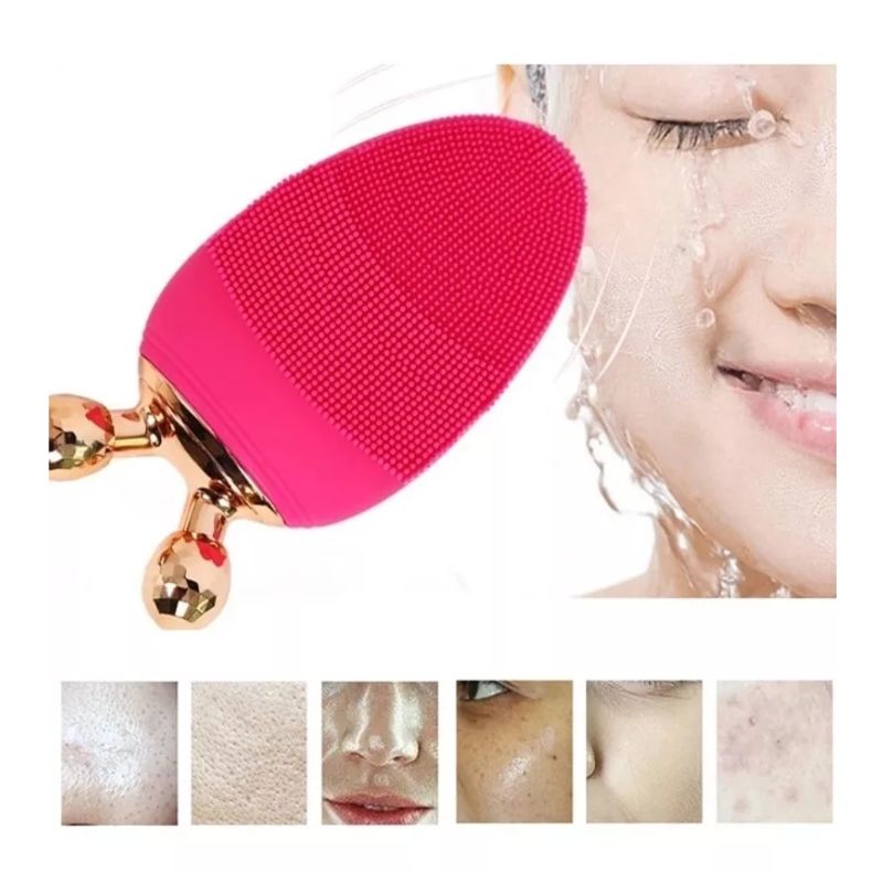 GENERICO - Limpiador Facial Exfoliante Masajeador Recargable Vibrador.