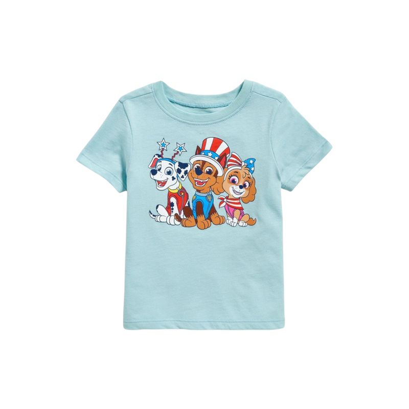 OLD NAVY - Polera Manga Corta Gráfica Paw Patrol Celeste OLD NAVY