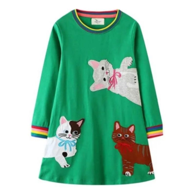 JUMP KIDS - Vestido Manga Larga Jump Kids.-