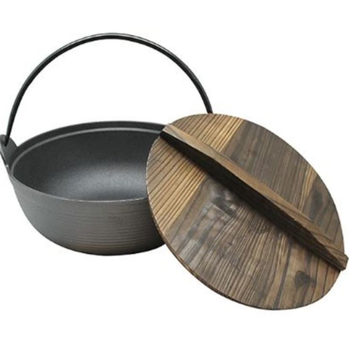 WAYU - OLLA CON TAPA DE MADERA WAYU IRON CAST