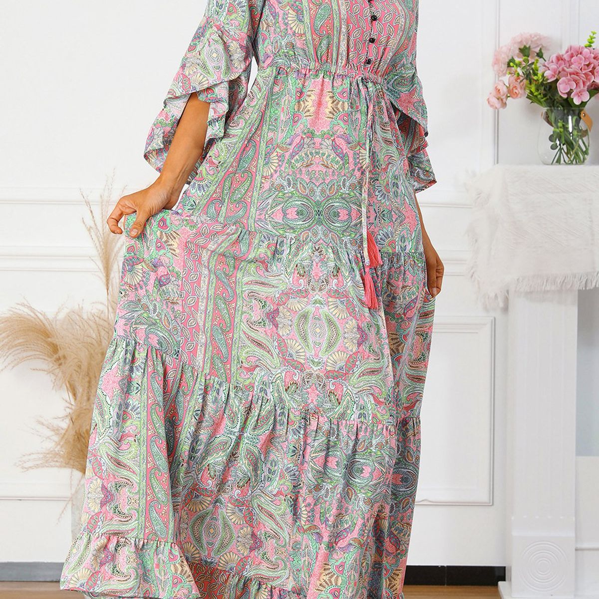 ARRAKASTA - Vestido largo de viscosa