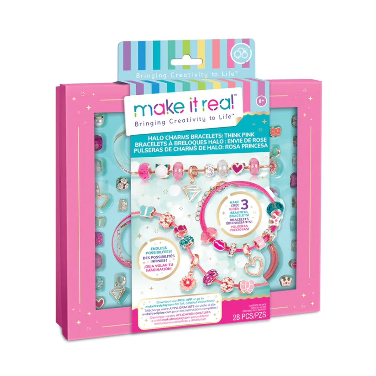 MAKE IT REAL - Pulsera Amuleto Princesa Rosa Make It Real
