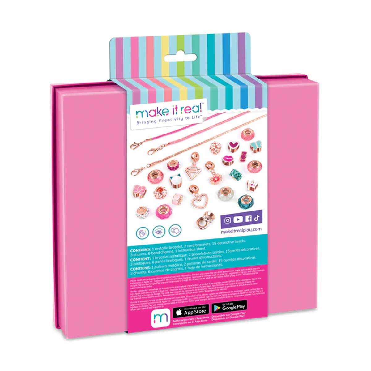 MAKE IT REAL - Pulsera Amuleto Princesa Rosa Make It Real