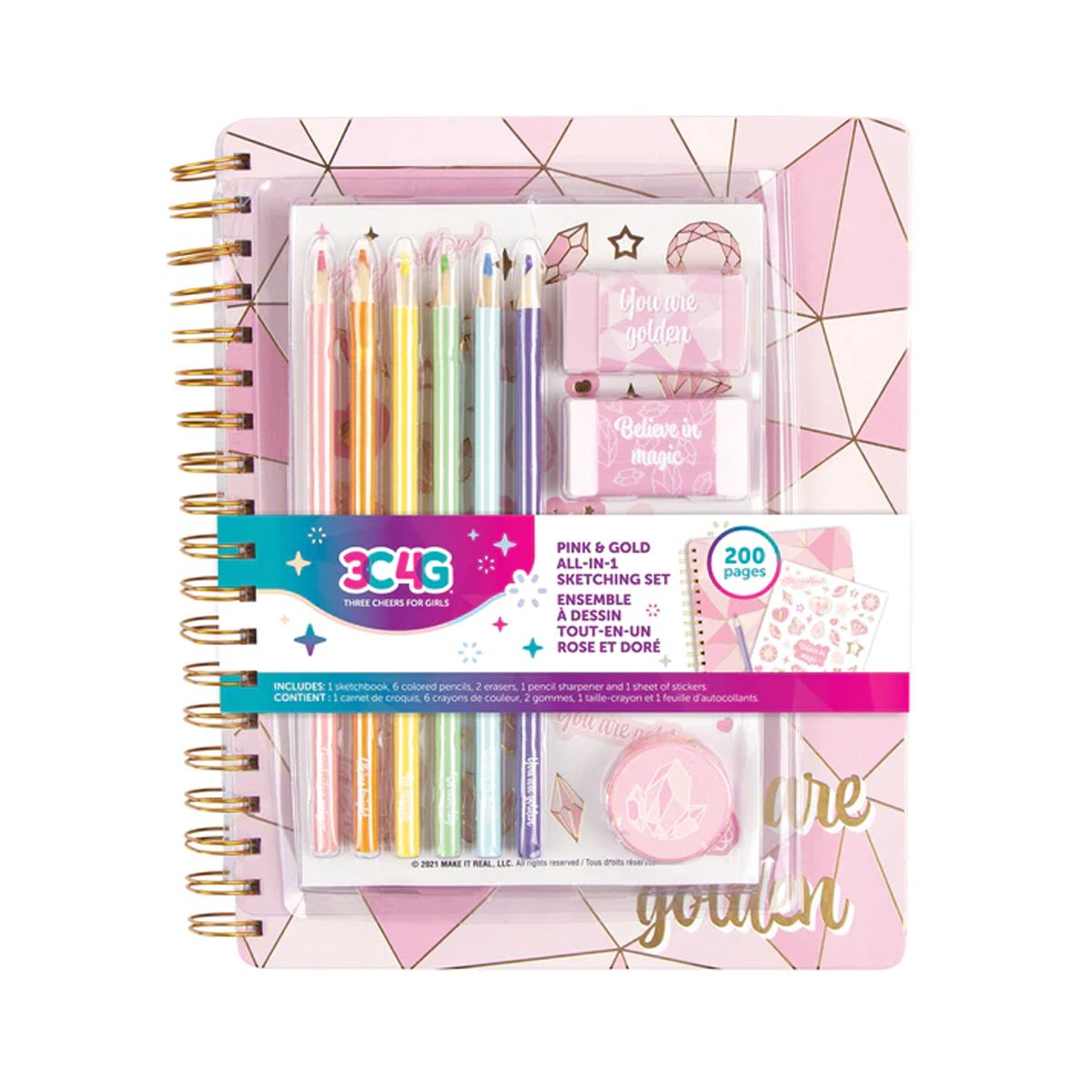 MAKE IT REAL - Cuaderno Pink & Gold Make It Real