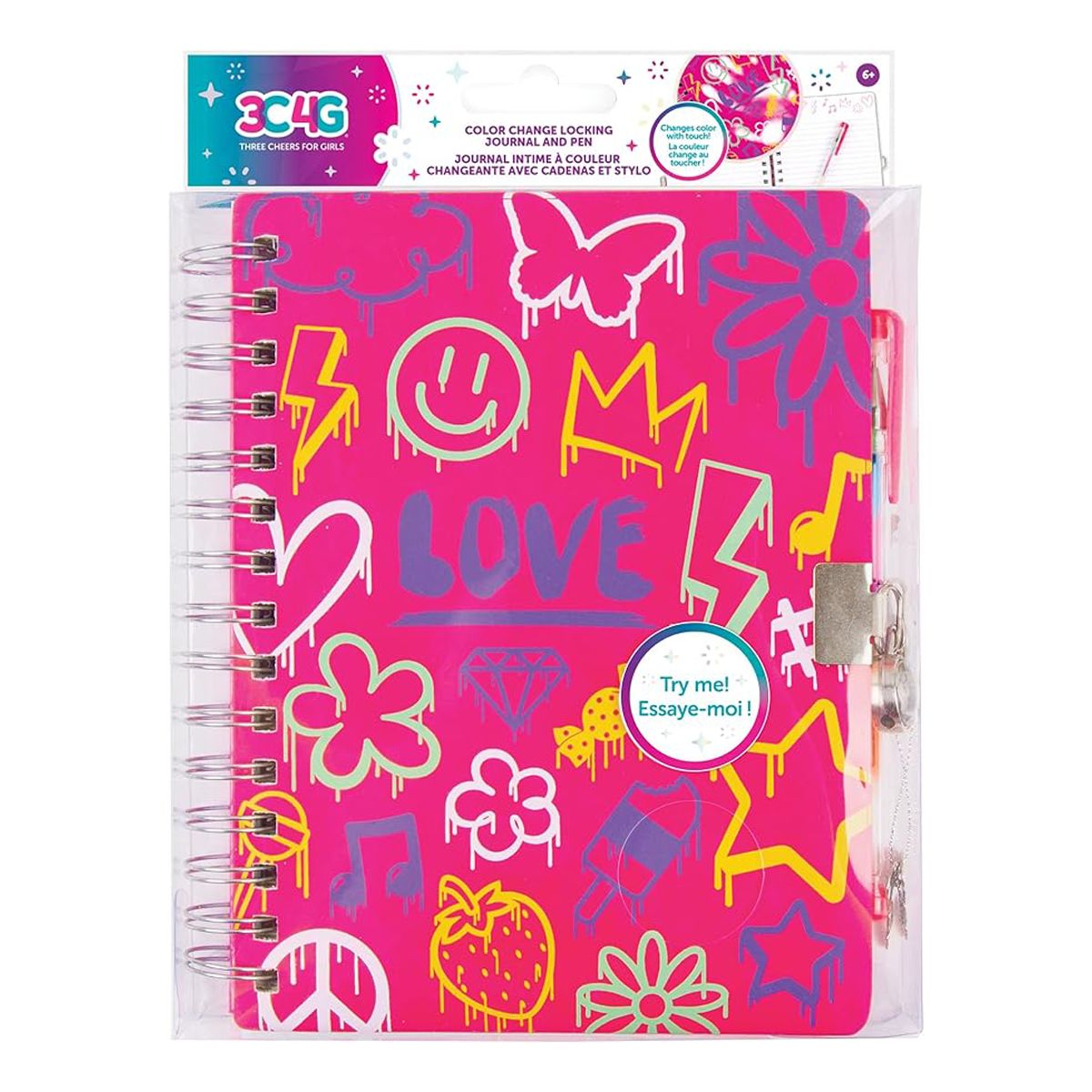 MAKE IT REAL - Diario Grafitti con Candado Make It Real