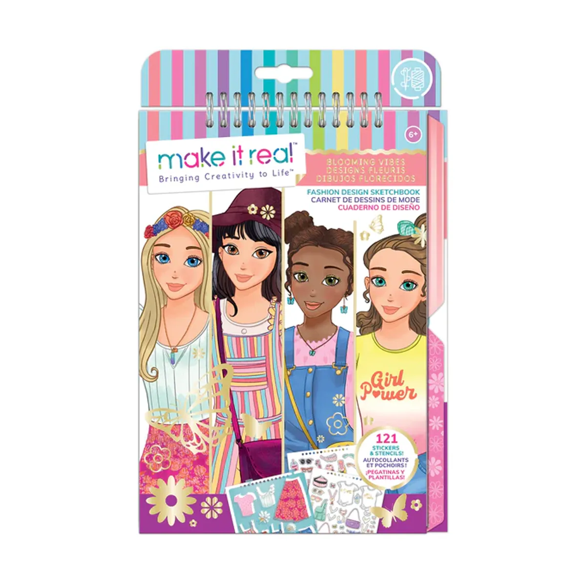 MAKE IT REAL - Cuaderno de Bocetos Diseño de Moda Make It Real