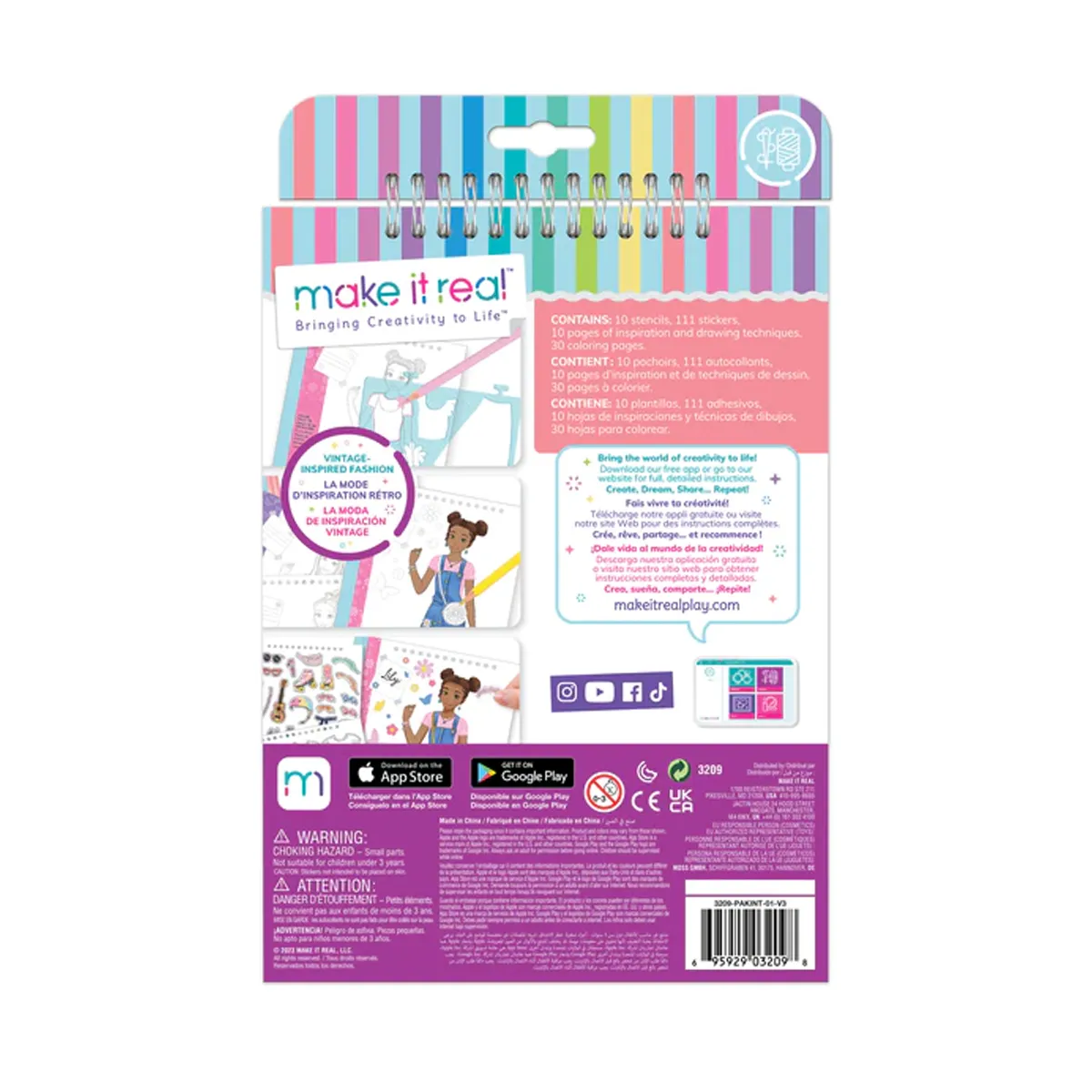 MAKE IT REAL - Cuaderno de Bocetos Diseño de Moda Make It Real