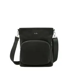 ZIOL - Cartera bandolera mediana mosset negro