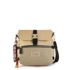 ZIOL - Cartera bandolera con tapa mediana tavira beige